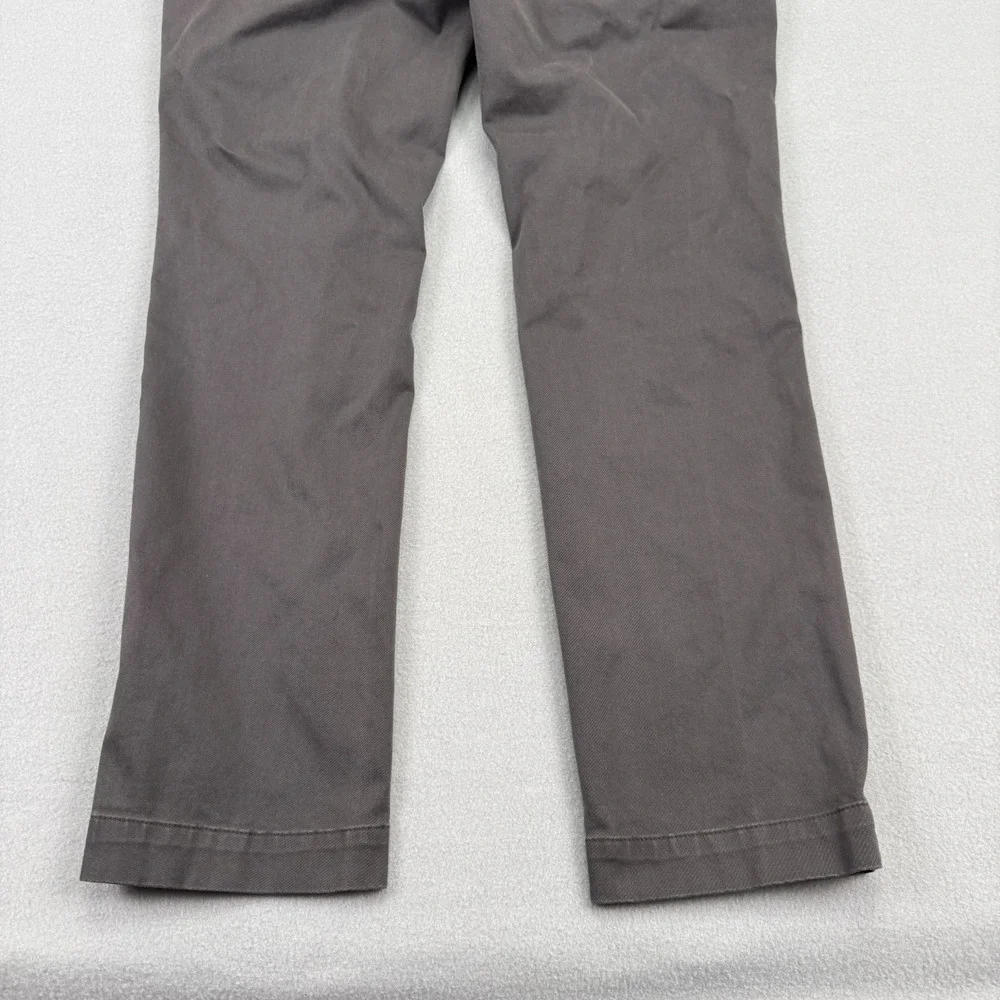 Banana Republic Chino Pants Men 31x30 Charcoal Gray Fulton Slim Straight Stretch